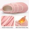 LeIsfIt Slippers for Women Men Soft House Slippers Wide Barefoot House Shoes Non-slip Slip on Slipper Shoes Comfy Adjustable for Home Bedroom Travel Yoga(Lightpink)