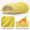 LeIsfIt Slippers for Women Men Soft House Slippers Wide Barefoot House Shoes Non-slip Slip on Slipper Shoes Comfy Adjustable for Home Bedroom Travel Yoga(Green)