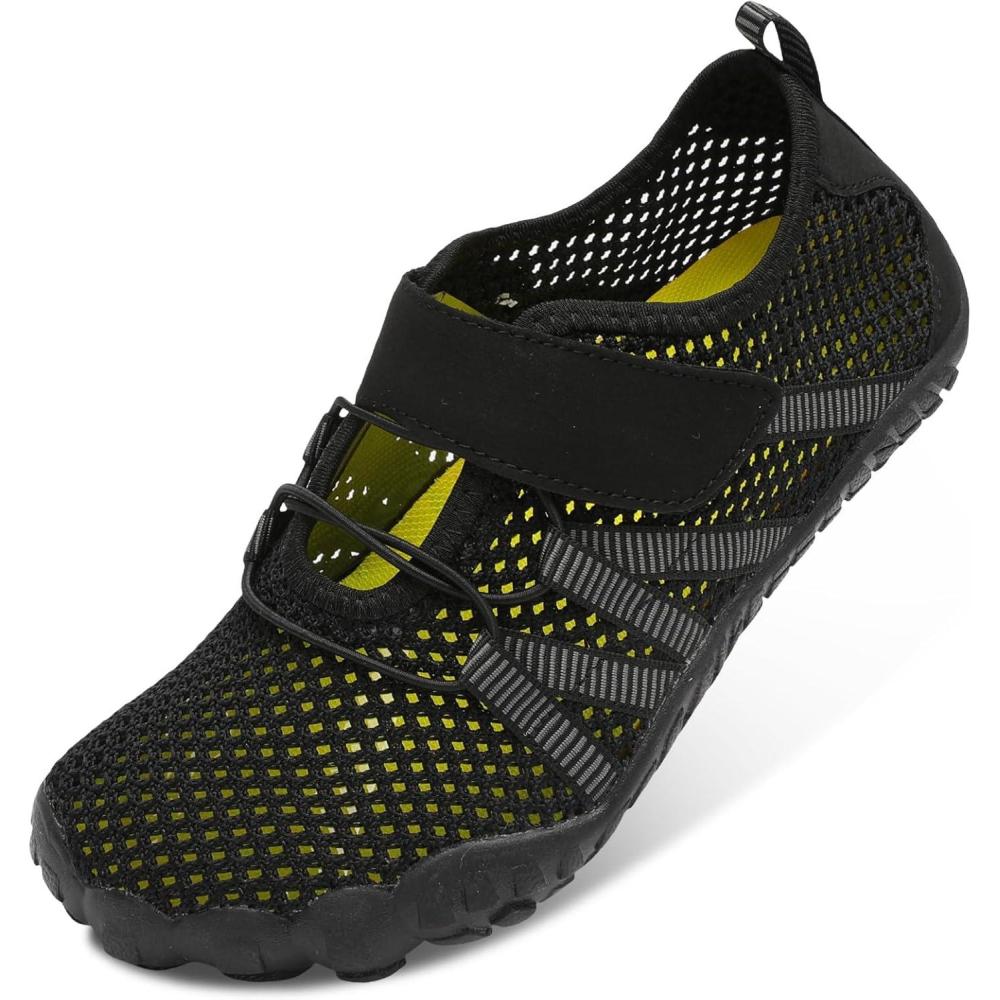 imageLeisfit Water Shoes for Women Barefoot Swim Beach Shoes QuickDry Aqua Socks NonSlip for Pool Diving Boating River Yoga Lake SurfBlack