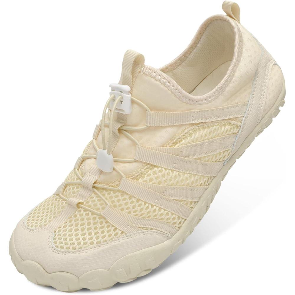 imageLeIsfIt Water Shoes for Women Men Barefoot Beach Swim Shoes QuickDry Aqua Socks for River Pool Lake Hiking Kayaking SurfingBeige