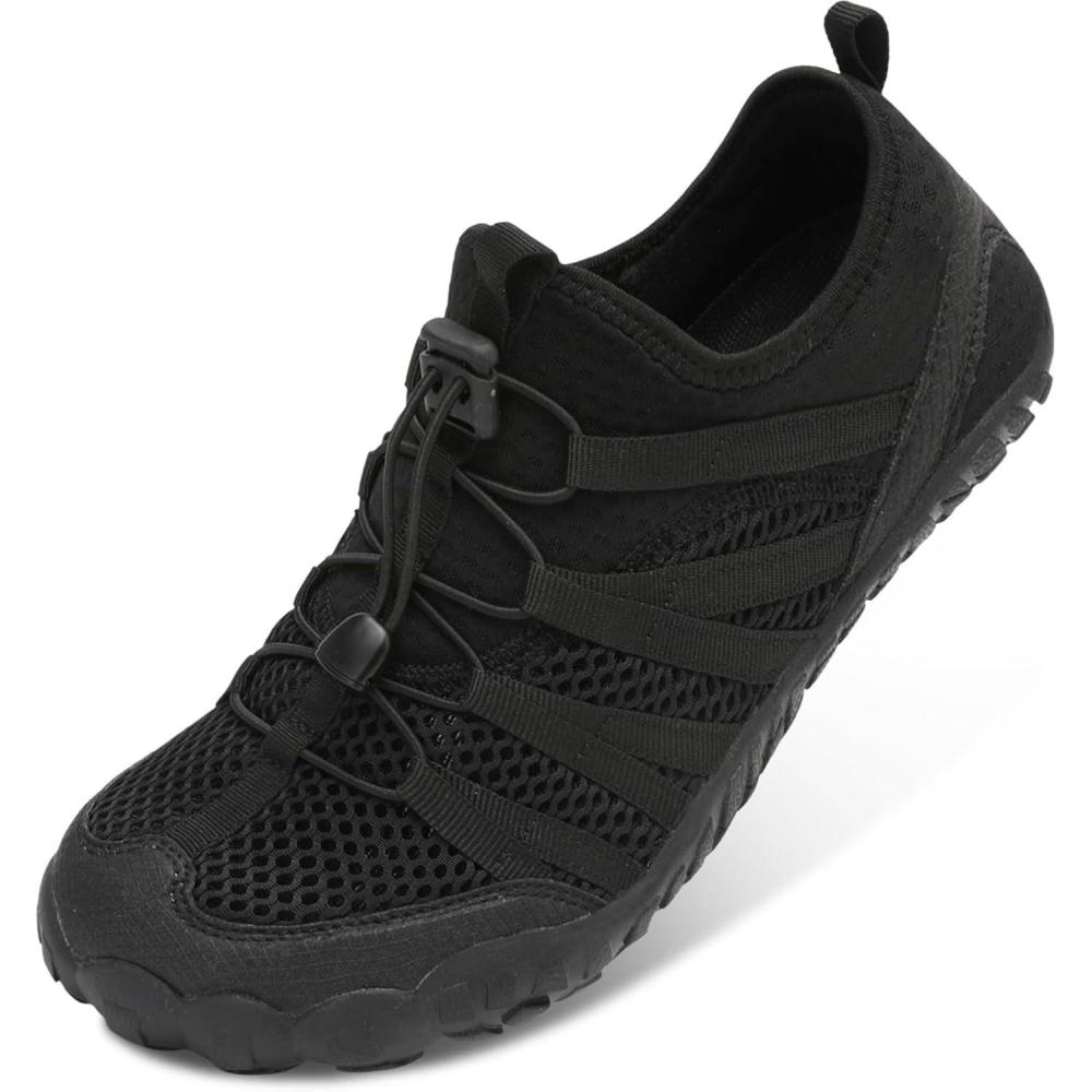 imageLeIsfIt Water Shoes for Women Men Barefoot Beach Swim Shoes QuickDry Aqua Socks for River Pool Lake Hiking Kayaking SurfingBlack