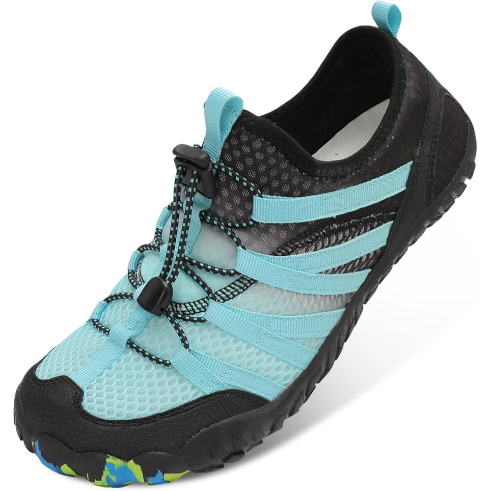 imageLeIsfIt Water Shoes for Women Men Barefoot Beach Swim Shoes QuickDry Aqua Socks for River Pool Lake Hiking Kayaking SurfingBlue
