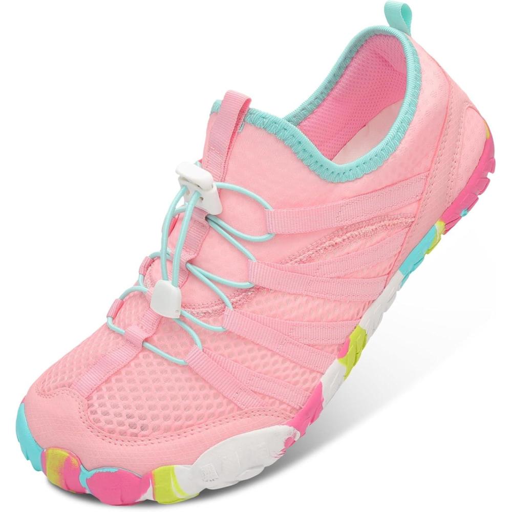 imageLeIsfIt Water Shoes for Women Men Barefoot Beach Swim Shoes QuickDry Aqua Socks for River Pool Lake Hiking Kayaking SurfingPink