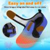 LeIsfIt Kids Water Shoes Girls Boys Quick Dry Aqua Socks Breathable Swim Shoes Non-Slip Barefoot Socks for Beach Surf(Blue Orange)