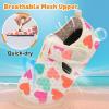 LeIsfIt Kids Water Shoes Girls Boys Quick Dry Aqua Socks Breathable Swim Shoes Non-Slip Barefoot Socks for Beach Surf(Color Love)