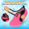 LeIsfIt Kids Water Shoes Girls Boys Quick Dry Aqua Socks Breathable Swim Shoes Non-Slip Barefoot Socks for Beach Surf(Hot Pink)