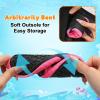 LeIsfIt Kids Water Shoes Girls Boys Quick Dry Aqua Socks Breathable Swim Shoes Non-Slip Barefoot Socks for Beach Surf(Hot Pink)
