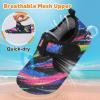 LeIsfIt Kids Water Shoes Girls Boys Quick Dry Aqua Socks Breathable Swim Shoes Non-Slip Barefoot Socks for Beach Surf(Multi)