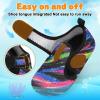 LeIsfIt Kids Water Shoes Girls Boys Quick Dry Aqua Socks Breathable Swim Shoes Non-Slip Barefoot Socks for Beach Surf(Multi)