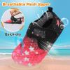 LeIsfIt Kids Water Shoes Girls Boys Quick Dry Aqua Socks Breathable Swim Shoes Non-Slip Barefoot Socks for Beach Surf(Red Star)