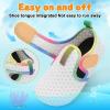 LeIsfIt Kids Water Shoes Girls Boys Quick Dry Aqua Socks Breathable Swim Shoes Non-Slip Barefoot Socks for Beach Surf(White)