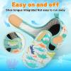 LeIsfIt Kids Water Shoes Girls Boys Quick Dry Aqua Socks Breathable Swim Shoes Non-Slip Barefoot Socks for Beach Surf(White Dinosaur)