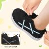 LeIsfIt Toddler Shoes Boys Girls Wide Barefoot Shoes Kids Slip on Casual Sneakers Breathable Non-Slip Sneakers for Walking Play School Tennis(Black)