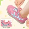 LeIsfIt Toddler Shoes Boys Girls Wide Barefoot Shoes Kids Slip on Casual Sneakers Breathable Non-Slip Sneakers for Walking Play School Tennis(Hot Pink)