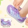 LeIsfIt Toddler Shoes Boys Girls Wide Barefoot Shoes Kids Slip on Casual Sneakers Breathable Non-Slip Sneakers for Walking Play School Tennis(Purple Unicorn)