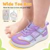 LeIsfIt Toddler Shoes Boys Girls Wide Barefoot Shoes Kids Slip on Casual Sneakers Breathable Non-Slip Sneakers for Walking Play School Tennis(Purple Unicorn)
