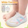 LeIsfIt Toddler Shoes Boys Girls Wide Barefoot Shoes Kids Slip on Casual Sneakers Breathable Non-Slip Sneakers for Walking Play School Tennis(White)
