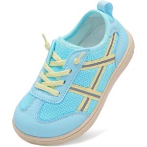 LeIsfIt Toddler Shoes Boys Girls Wide Barefoot Shoes Kids Slip on Casual Sneakers Breathable Non-Slip Sneakers for Walking Play School Tennis(Blue)