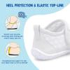 LeIsfIt Toddler Water Shoes Boys Girls Barefoot Aqua Socks Kids Breathable Quick-Dry Swim Shoes for Beach Pool Surf(A White)