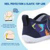LeIsfIt Toddler Water Shoes Boys Girls Barefoot Aqua Socks Kids Breathable Quick-Dry Swim Shoes for Beach Pool Surf(Bluedinosaur)
