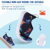 LeIsfIt Toddler Water Shoes Boys Girls Barefoot Aqua Socks Kids Breathable Quick-Dry Swim Shoes for Beach Pool Surf(Bluedinosaur)