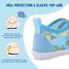 LeIsfIt Toddler Water Shoes Boys Girls Barefoot Aqua Socks Kids Breathable Quick-Dry Swim Shoes for Beach Pool Surf(Bluelemon)