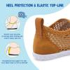 LeIsfIt Toddler Water Shoes Boys Girls Barefoot Aqua Socks Kids Breathable Quick-Dry Swim Shoes for Beach Pool Surf(Brown/Knit)