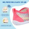 LeIsfIt Toddler Water Shoes Boys Girls Barefoot Aqua Socks Kids Breathable Quick-Dry Swim Shoes for Beach Pool Surf(Colorful/Knit)