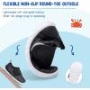 LeIsfIt Toddler Water Shoes Boys Girls Barefoot Aqua Socks Kids Breathable Quick-Dry Swim Shoes for Beach Pool Surf(D Black)