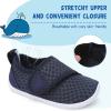 LeIsfIt Toddler Water Shoes Boys Girls Barefoot Aqua Socks Kids Breathable Quick-Dry Swim Shoes for Beach Pool Surf(Darkblue)