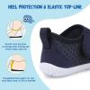 LeIsfIt Toddler Water Shoes Boys Girls Barefoot Aqua Socks Kids Breathable Quick-Dry Swim Shoes for Beach Pool Surf(Darkblue)