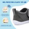 LeIsfIt Toddler Water Shoes Boys Girls Barefoot Aqua Socks Kids Breathable Quick-Dry Swim Shoes for Beach Pool Surf(Darkgrey)