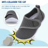 LeIsfIt Toddler Water Shoes Boys Girls Barefoot Aqua Socks Kids Breathable Quick-Dry Swim Shoes for Beach Pool Surf(Darkgrey)