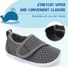 LeIsfIt Toddler Water Shoes Boys Girls Barefoot Aqua Socks Kids Breathable Quick-Dry Swim Shoes for Beach Pool Surf(Darkgrey)