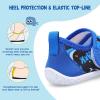LeIsfIt Toddler Water Shoes Boys Girls Barefoot Aqua Socks Kids Breathable Quick-Dry Swim Shoes for Beach Pool Surf(Dblue Shark)
