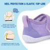 LeIsfIt Toddler Water Shoes Boys Girls Barefoot Aqua Socks Kids Breathable Quick-Dry Swim Shoes for Beach Pool Surf(Gradientpurple)