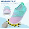 LeIsfIt Toddler Water Shoes Boys Girls Barefoot Aqua Socks Kids Breathable Quick-Dry Swim Shoes for Beach Pool Surf(Pinkgreen)