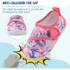 LeIsfIt Toddler Water Shoes Boys Girls Barefoot Aqua Socks Kids Breathable Quick-Dry Swim Shoes for Beach Pool Surf(Pinkpattern)