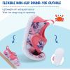 LeIsfIt Toddler Water Shoes Boys Girls Barefoot Aqua Socks Kids Breathable Quick-Dry Swim Shoes for Beach Pool Surf(Pinkpattern)