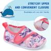 LeIsfIt Toddler Water Shoes Boys Girls Barefoot Aqua Socks Kids Breathable Quick-Dry Swim Shoes for Beach Pool Surf(Pinkpattern)