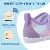 LeIsfIt Toddler Water Shoes Boys Girls Barefoot Aqua Socks Kids Breathable Quick-Dry Swim Shoes for Beach Pool Surf(Purplescale)