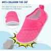 LeIsfIt Toddler Water Shoes Boys Girls Barefoot Aqua Socks Kids Breathable Quick-Dry Swim Shoes for Beach Pool Surf(Rose)