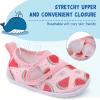 LeIsfIt Toddler Water Shoes Boys Girls Barefoot Aqua Socks Kids Breathable Quick-Dry Swim Shoes for Beach Pool Surf(Watermelon)