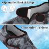 LeIsfIt Water Shoes for Women Men Quick-Dry Aqua Socks Non-Slip Swim Beach Barefoot Socks with Rubber Sole for River Pool Lake Surf Yoga(Greypattern)