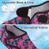 LeIsfIt Water Shoes for Women Men Quick-Dry Aqua Socks Non-Slip Swim Beach Barefoot Socks with Rubber Sole for River Pool Lake Surf Yoga(Purpleflower)