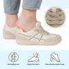 LeIsfIt Women’s Barefoot Slip-On Shoes Wide Toe Box Zero Drop Casual Sneakers Non-Slip Breathable Walking Shoes for Tennis Travel & Everyday(Beige)
