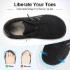 LeIsfIt Women’s Barefoot Slip-On Shoes Wide Toe Box Zero Drop Casual Sneakers Non-Slip Breathable Walking Shoes for Tennis Travel & Everyday(Black)