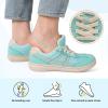 LeIsfIt Women’s Barefoot Slip-On Shoes Wide Toe Box Zero Drop Casual Sneakers Non-Slip Breathable Walking Shoes for Tennis Travel & Everyday(Green)
