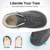 LeIsfIt Women’s Barefoot Slip-On Shoes Wide Toe Box Zero Drop Casual Sneakers Non-Slip Breathable Walking Shoes for Tennis Travel & Everyday(Grey)