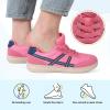 LeIsfIt Women’s Barefoot Slip-On Shoes Wide Toe Box Zero Drop Casual Sneakers Non-Slip Breathable Walking Shoes for Tennis Travel & Everyday(Hot Pink)